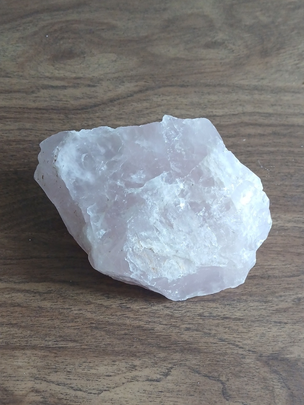 Raw Rose Quartz Crystal Chunk - Soft Pink